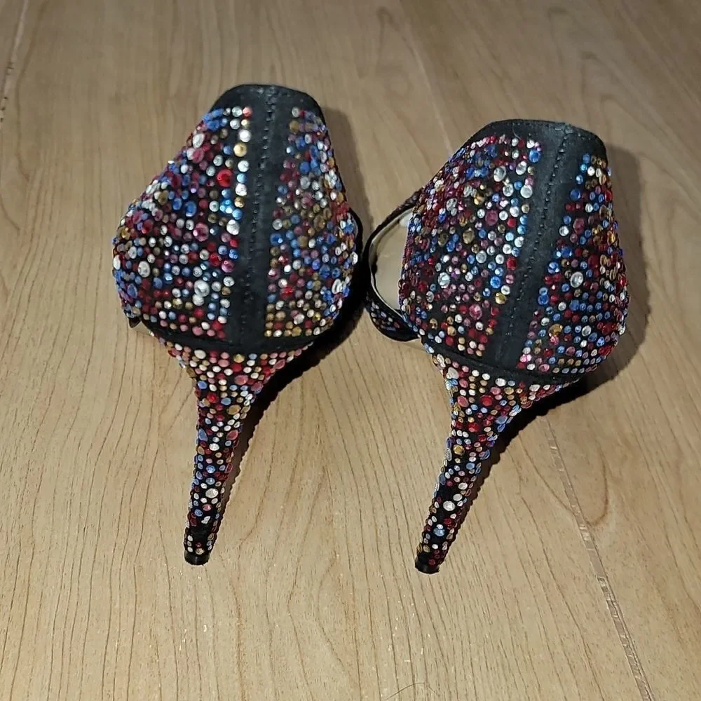 𝅺INC INTERNATIONAL CONCEPTS KENJAY D'ORSAY BLACK SEQUINED PUMPS, SIZE 9.5